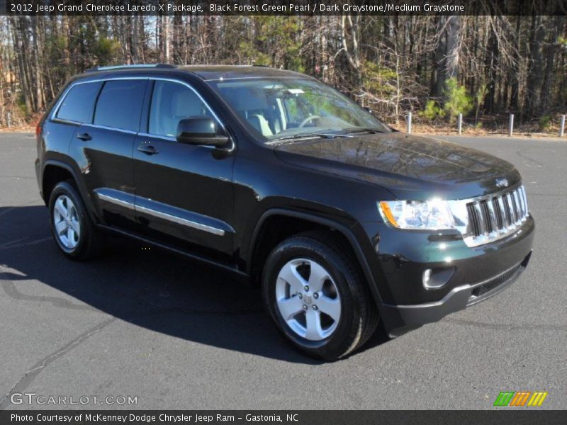 Black Forest Green Pearl / Dark Graystone/Medium Graystone 2012 Jeep Grand Cherokee Laredo X Package