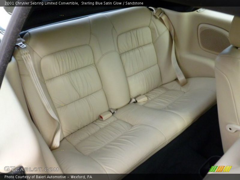 Rear Seat of 2001 Sebring Limited Convertible