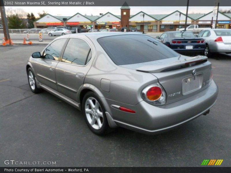 Sterling Mist Metallic / Black 2002 Nissan Maxima SE