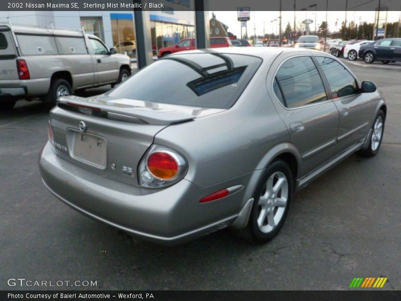 Sterling Mist Metallic / Black 2002 Nissan Maxima SE