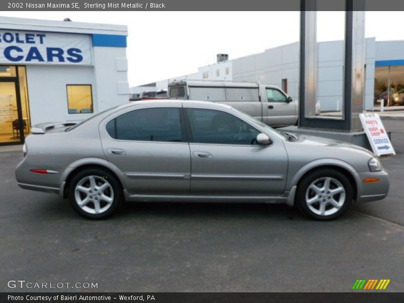 Sterling Mist Metallic / Black 2002 Nissan Maxima SE