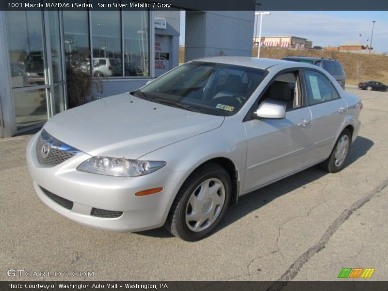 Satin Silver Metallic / Gray 2003 Mazda MAZDA6 i Sedan