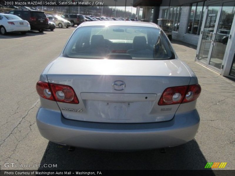Satin Silver Metallic / Gray 2003 Mazda MAZDA6 i Sedan