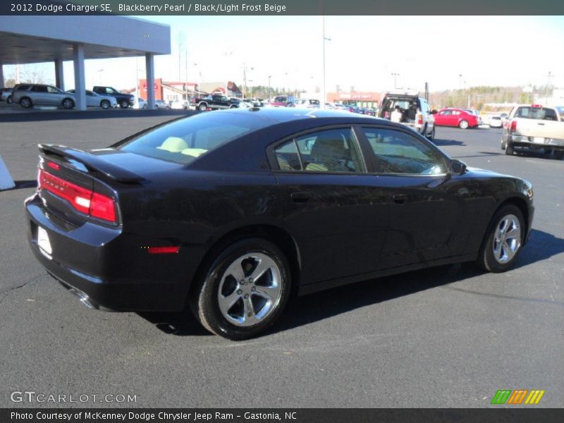 Blackberry Pearl / Black/Light Frost Beige 2012 Dodge Charger SE