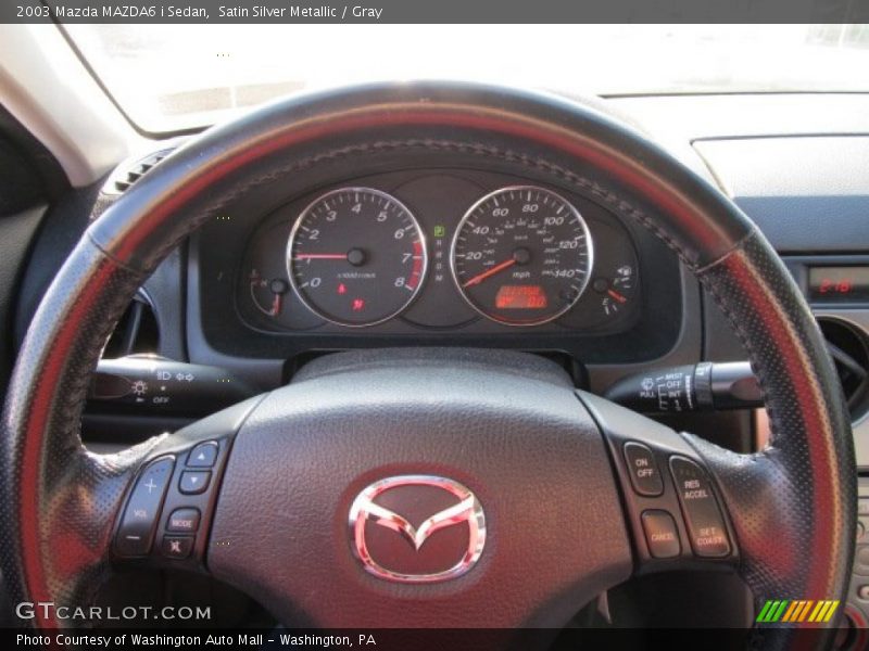 Satin Silver Metallic / Gray 2003 Mazda MAZDA6 i Sedan