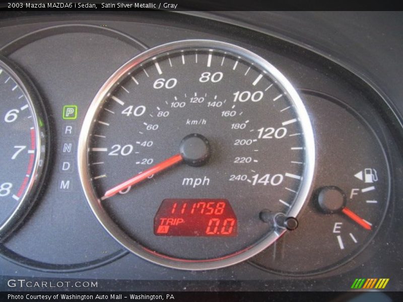 Satin Silver Metallic / Gray 2003 Mazda MAZDA6 i Sedan