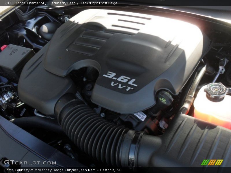 Blackberry Pearl / Black/Light Frost Beige 2012 Dodge Charger SE