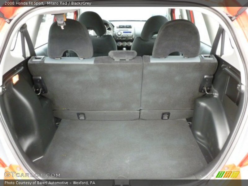 Milano Red / Black/Grey 2008 Honda Fit Sport