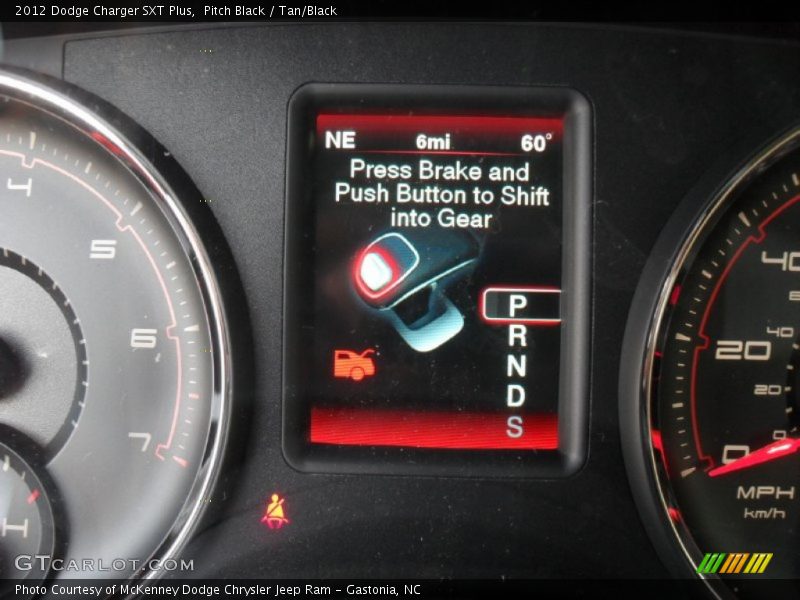 Pitch Black / Tan/Black 2012 Dodge Charger SXT Plus