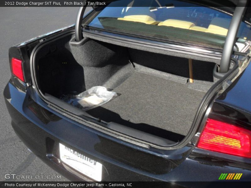 Pitch Black / Tan/Black 2012 Dodge Charger SXT Plus