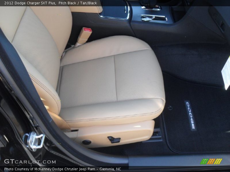 Pitch Black / Tan/Black 2012 Dodge Charger SXT Plus
