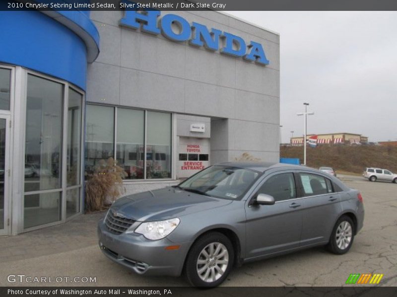 Silver Steel Metallic / Dark Slate Gray 2010 Chrysler Sebring Limited Sedan