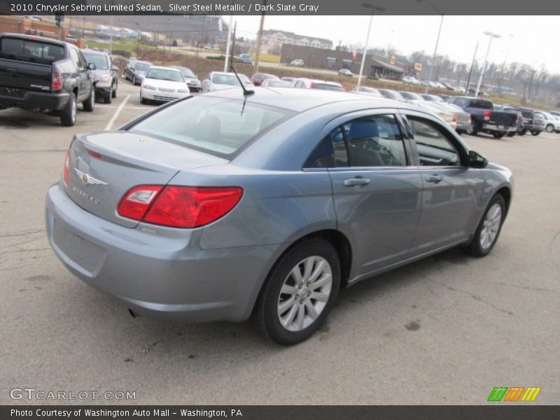 Silver Steel Metallic / Dark Slate Gray 2010 Chrysler Sebring Limited Sedan