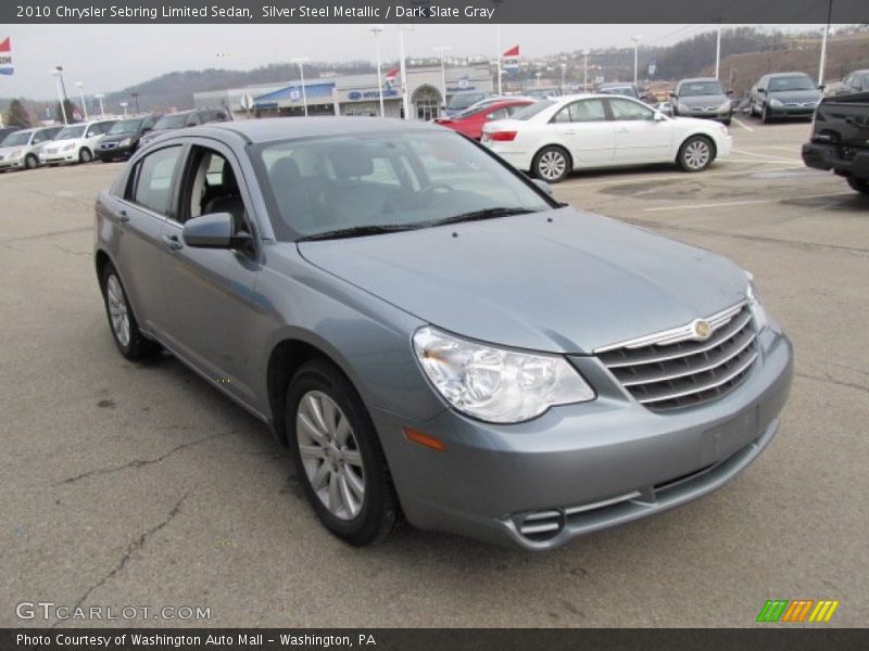 Silver Steel Metallic / Dark Slate Gray 2010 Chrysler Sebring Limited Sedan