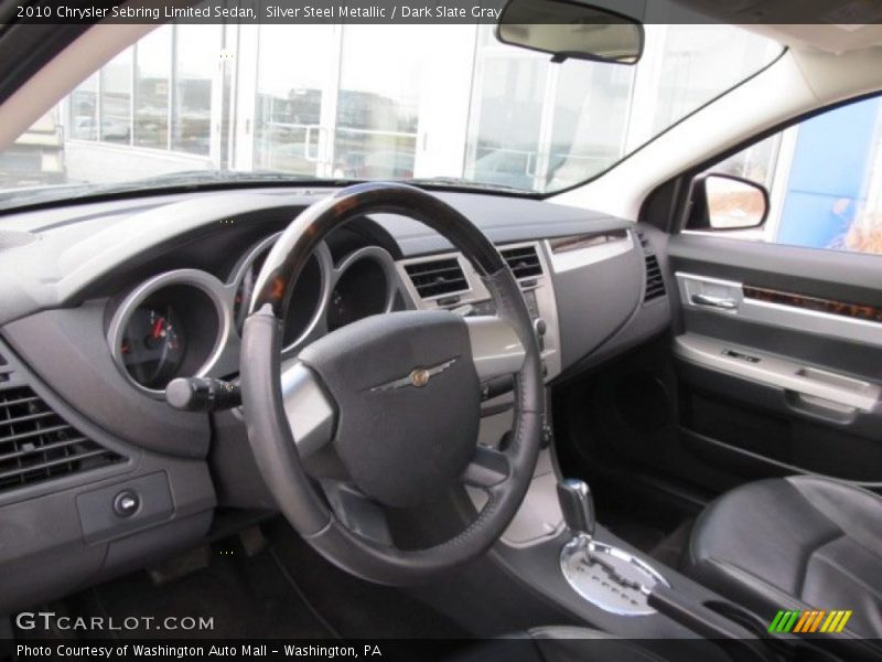 Silver Steel Metallic / Dark Slate Gray 2010 Chrysler Sebring Limited Sedan