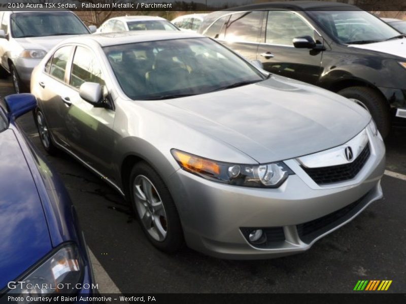 Palladium Metallic / Parchment 2010 Acura TSX Sedan