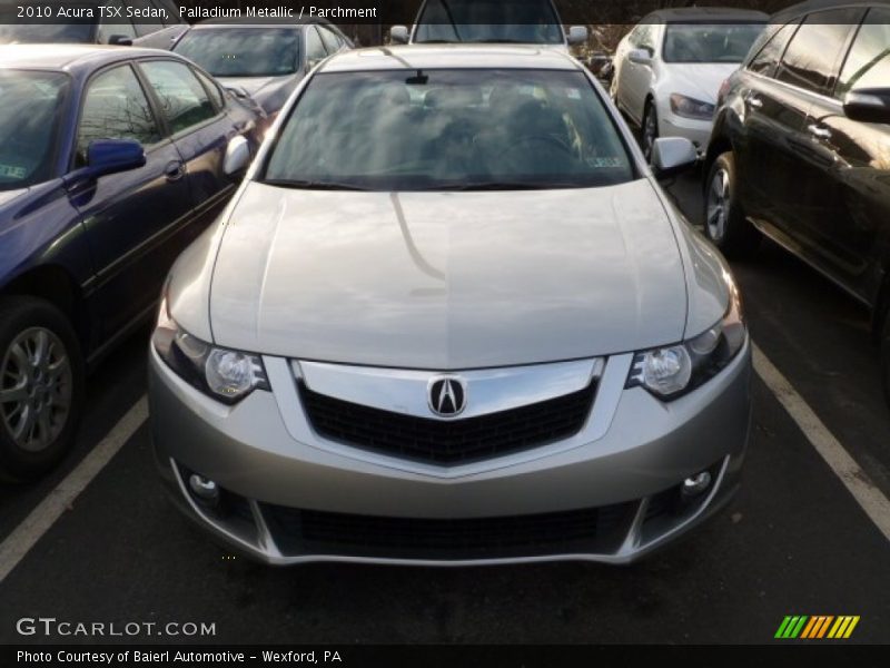 Palladium Metallic / Parchment 2010 Acura TSX Sedan
