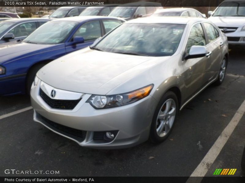 Palladium Metallic / Parchment 2010 Acura TSX Sedan