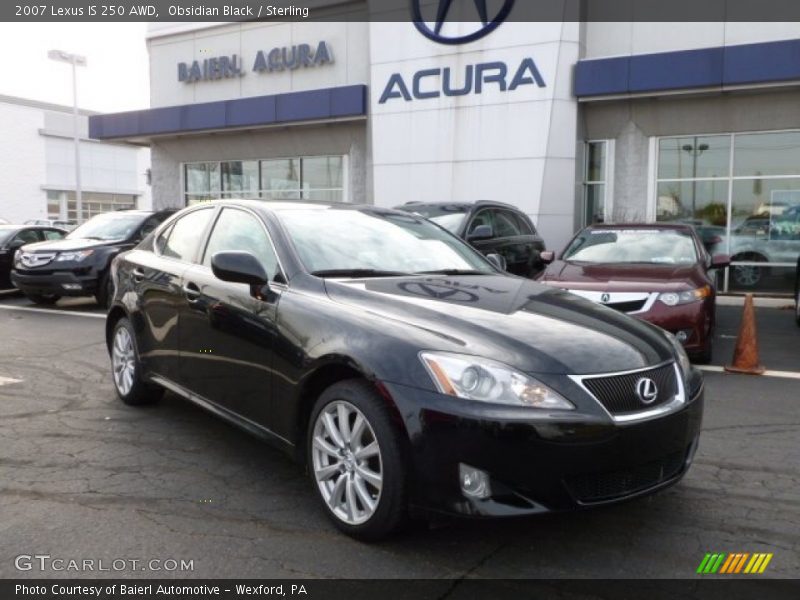 Obsidian Black / Sterling 2007 Lexus IS 250 AWD