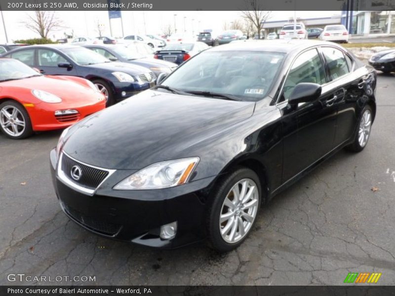 Obsidian Black / Sterling 2007 Lexus IS 250 AWD