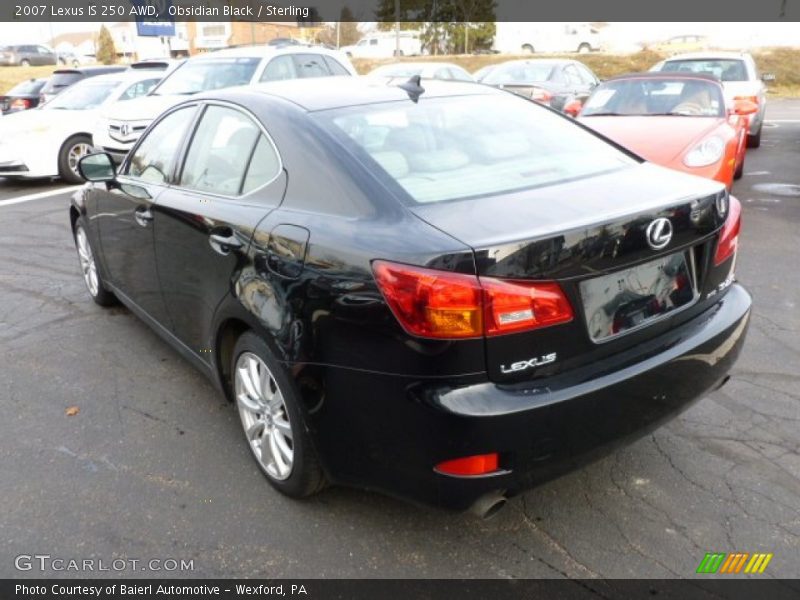Obsidian Black / Sterling 2007 Lexus IS 250 AWD