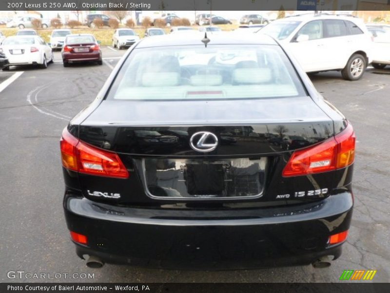 Obsidian Black / Sterling 2007 Lexus IS 250 AWD