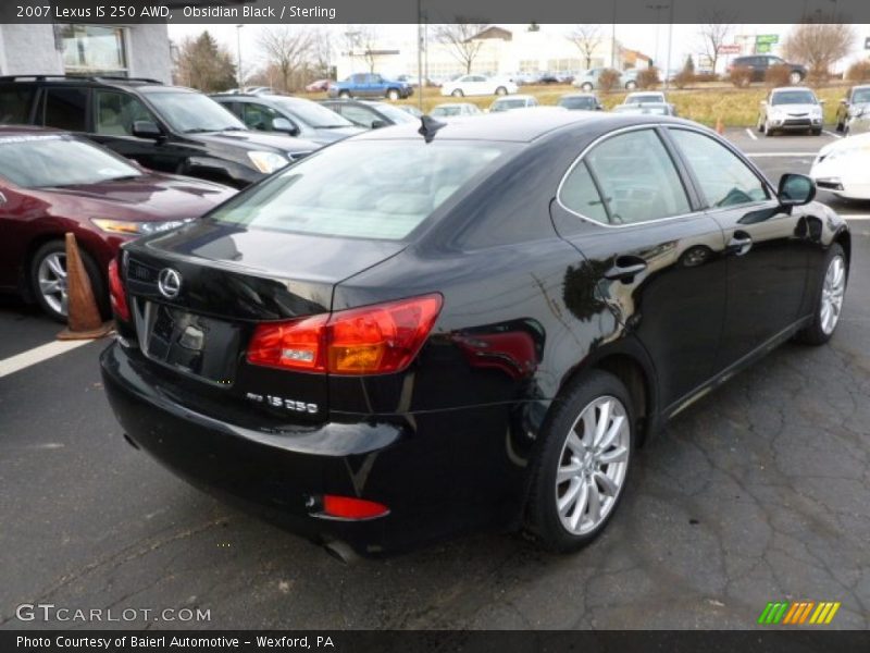 Obsidian Black / Sterling 2007 Lexus IS 250 AWD