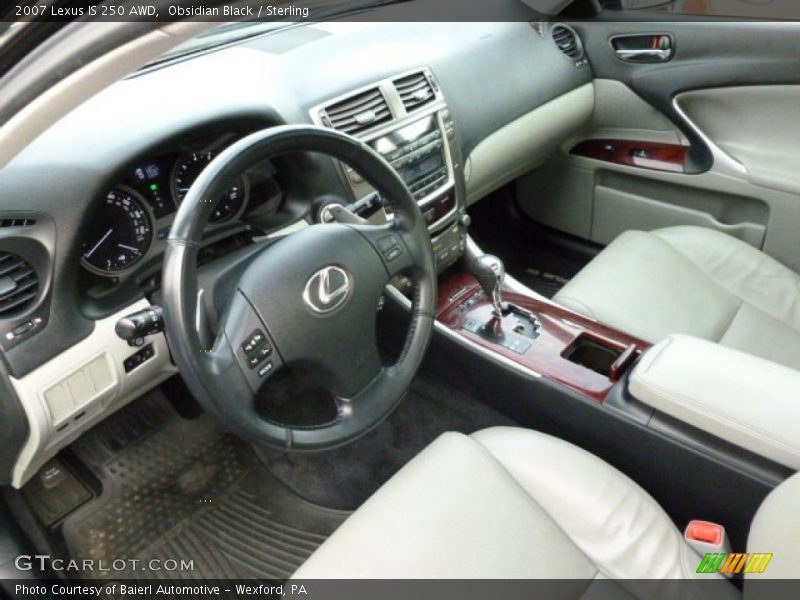 Obsidian Black / Sterling 2007 Lexus IS 250 AWD
