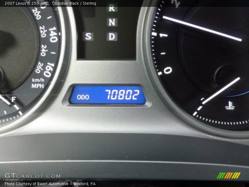 Obsidian Black / Sterling 2007 Lexus IS 250 AWD