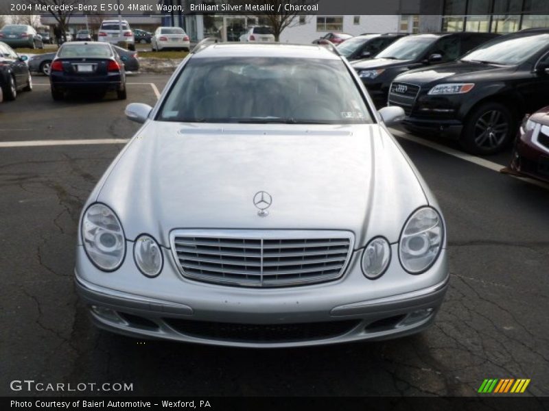 Brilliant Silver Metallic / Charcoal 2004 Mercedes-Benz E 500 4Matic Wagon