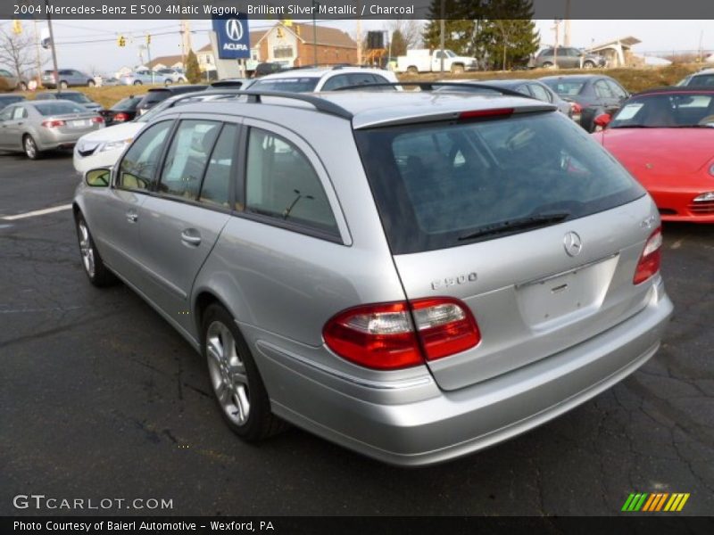 Brilliant Silver Metallic / Charcoal 2004 Mercedes-Benz E 500 4Matic Wagon