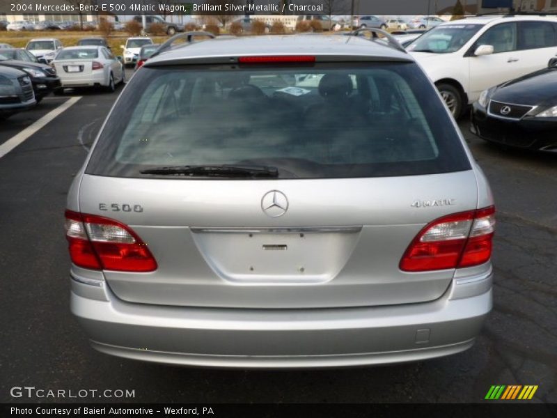 Brilliant Silver Metallic / Charcoal 2004 Mercedes-Benz E 500 4Matic Wagon