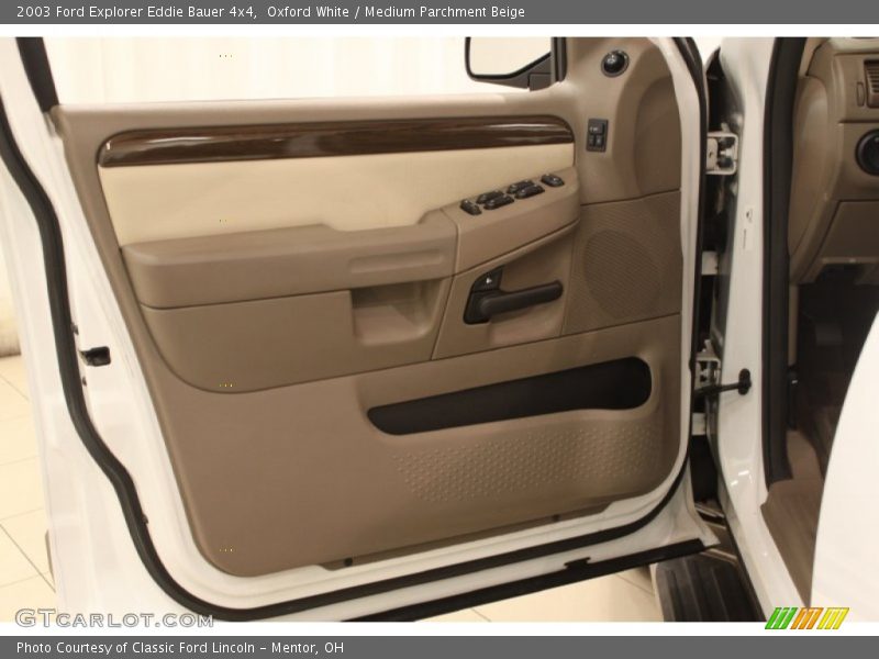 Oxford White / Medium Parchment Beige 2003 Ford Explorer Eddie Bauer 4x4