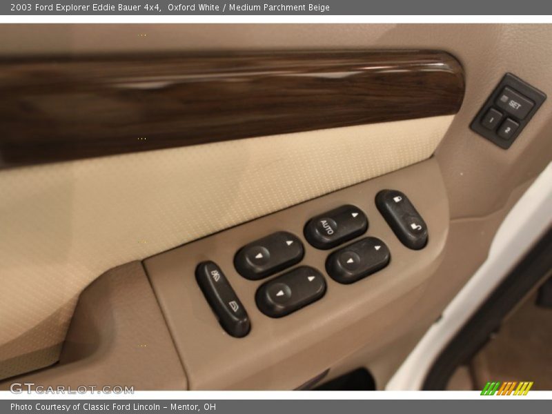 Oxford White / Medium Parchment Beige 2003 Ford Explorer Eddie Bauer 4x4