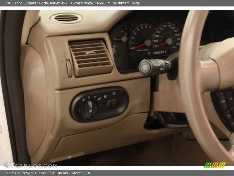 Oxford White / Medium Parchment Beige 2003 Ford Explorer Eddie Bauer 4x4