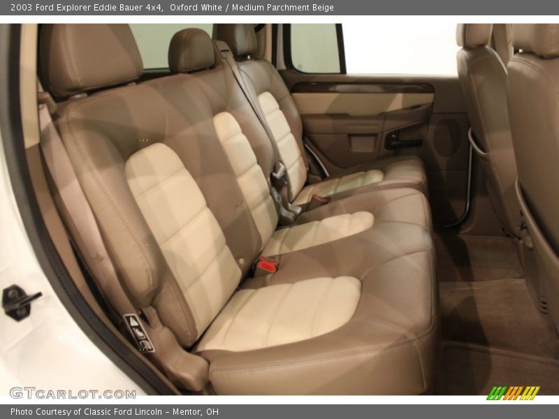 Oxford White / Medium Parchment Beige 2003 Ford Explorer Eddie Bauer 4x4