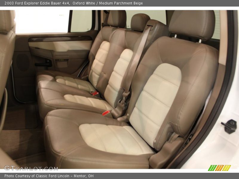 Oxford White / Medium Parchment Beige 2003 Ford Explorer Eddie Bauer 4x4
