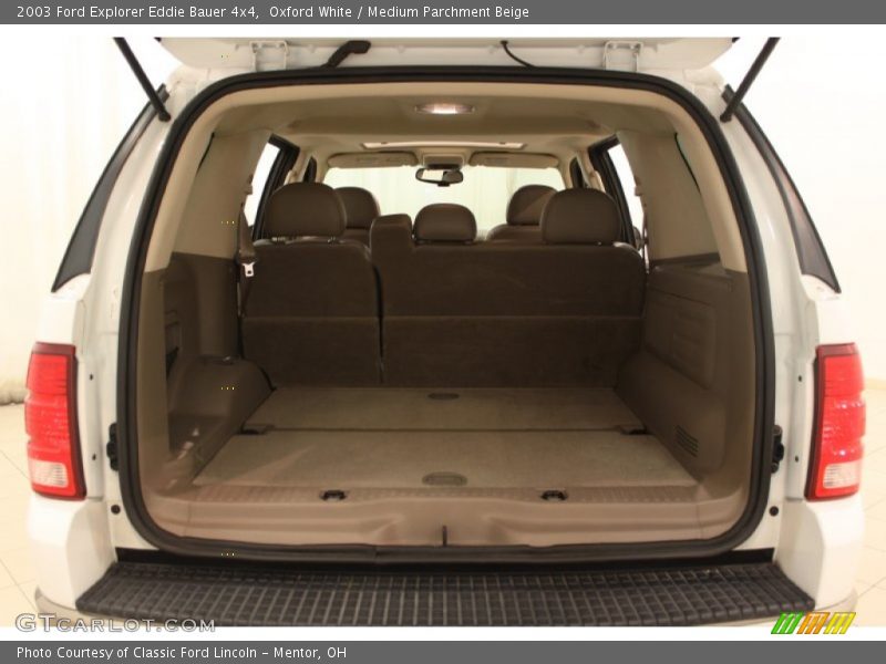 Oxford White / Medium Parchment Beige 2003 Ford Explorer Eddie Bauer 4x4