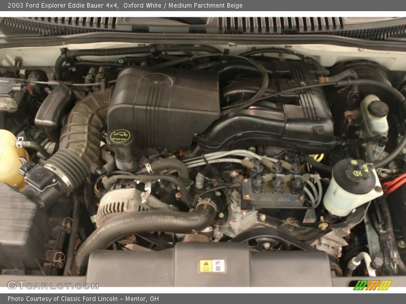 Oxford White / Medium Parchment Beige 2003 Ford Explorer Eddie Bauer 4x4