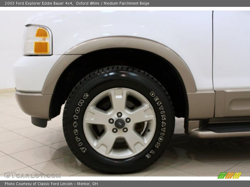 Oxford White / Medium Parchment Beige 2003 Ford Explorer Eddie Bauer 4x4