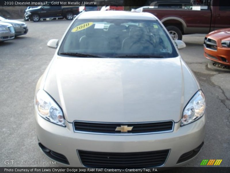 Gold Mist Metallic / Neutral 2010 Chevrolet Impala LT