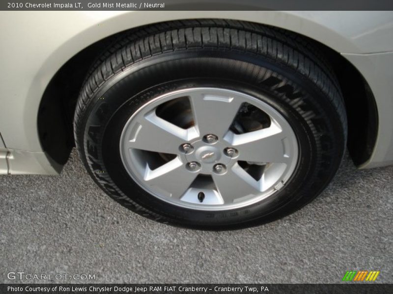 Gold Mist Metallic / Neutral 2010 Chevrolet Impala LT