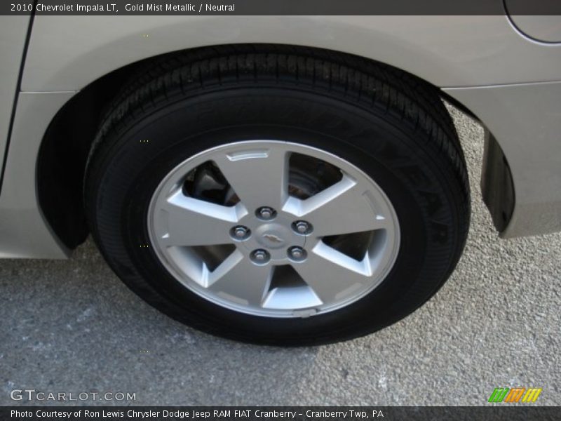 Gold Mist Metallic / Neutral 2010 Chevrolet Impala LT