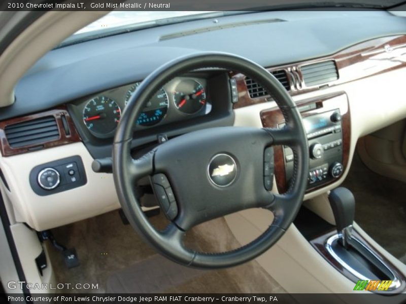 Gold Mist Metallic / Neutral 2010 Chevrolet Impala LT