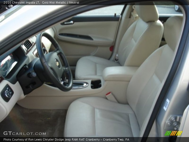 Gold Mist Metallic / Neutral 2010 Chevrolet Impala LT