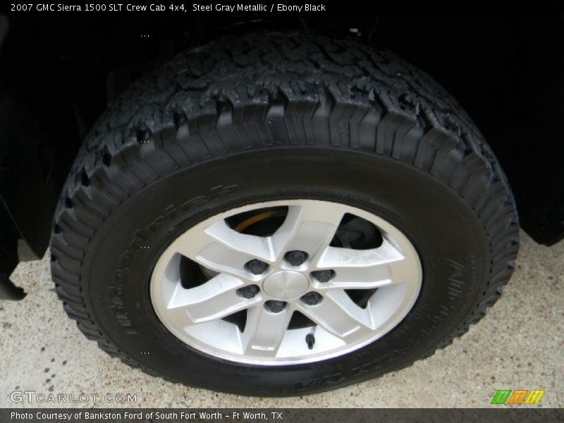 Steel Gray Metallic / Ebony Black 2007 GMC Sierra 1500 SLT Crew Cab 4x4