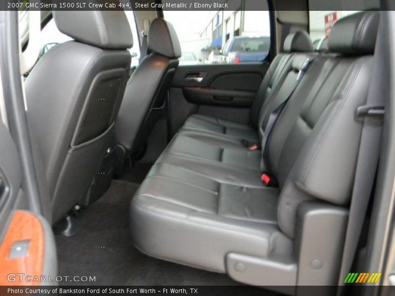 Steel Gray Metallic / Ebony Black 2007 GMC Sierra 1500 SLT Crew Cab 4x4