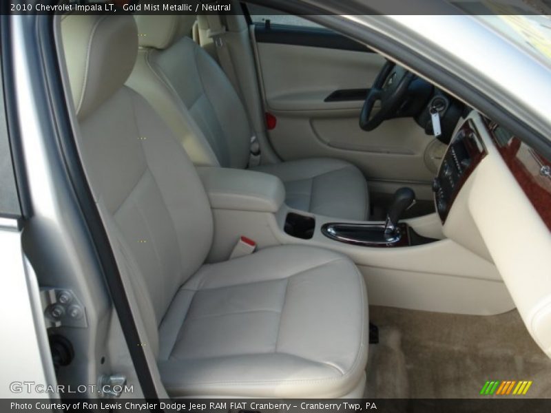 Gold Mist Metallic / Neutral 2010 Chevrolet Impala LT