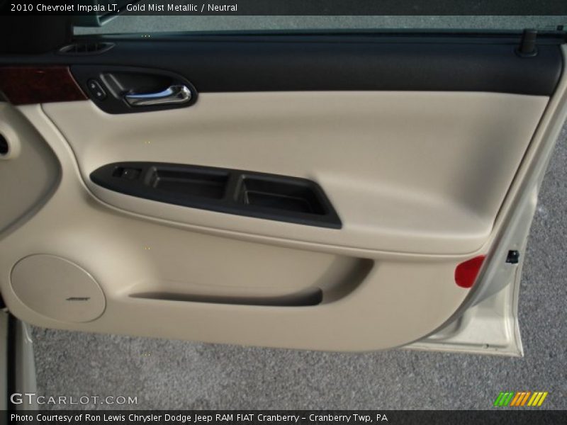 Gold Mist Metallic / Neutral 2010 Chevrolet Impala LT
