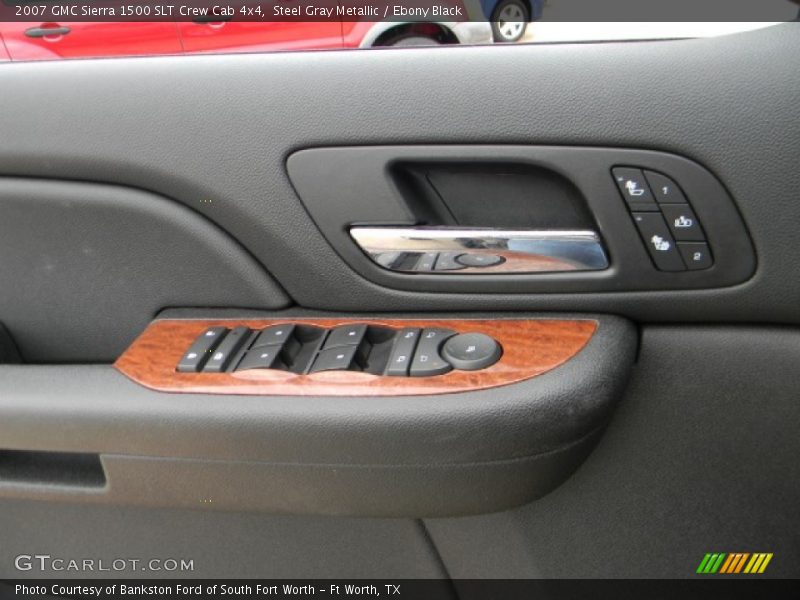 Steel Gray Metallic / Ebony Black 2007 GMC Sierra 1500 SLT Crew Cab 4x4
